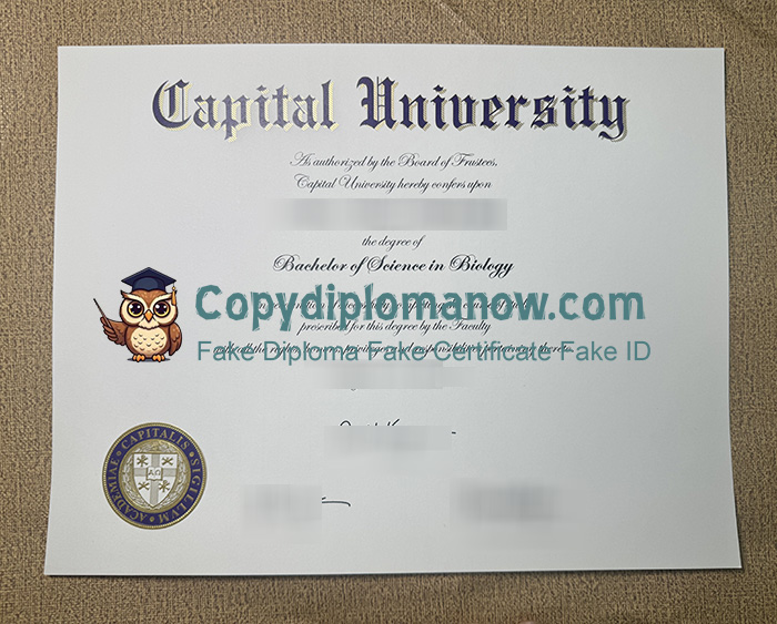Capital University Diploma
