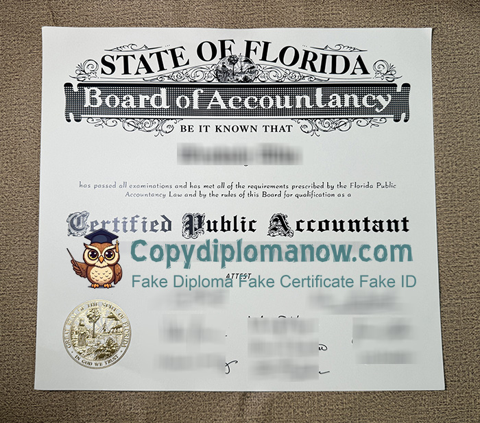 Florida CPA Certificate