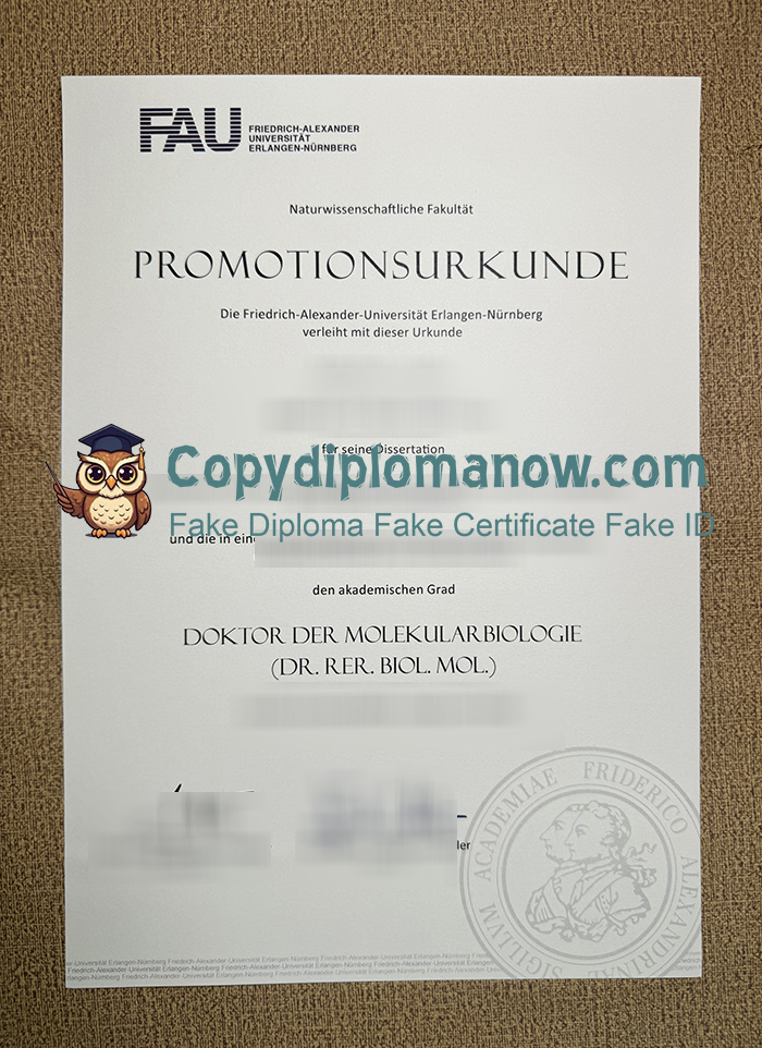 FAU Urkunde