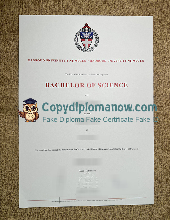 Radboud University Nijmegen Diploma