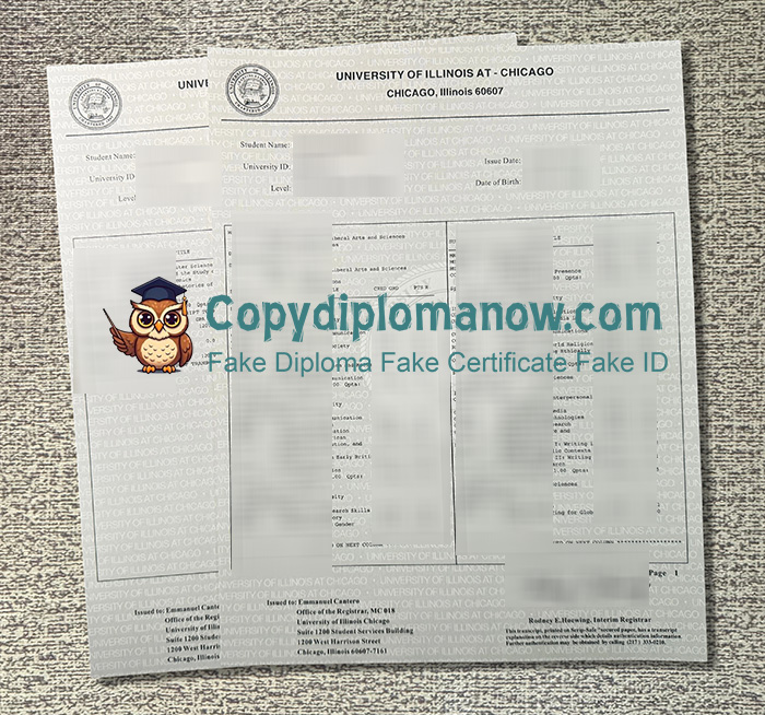 University of Illinois Chicago Transcript