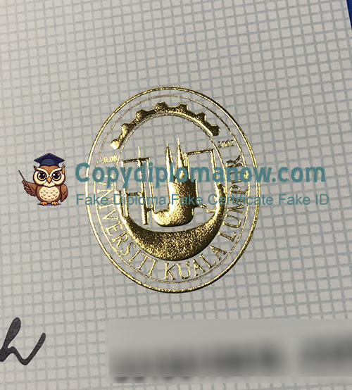 UniKL Diploma seal