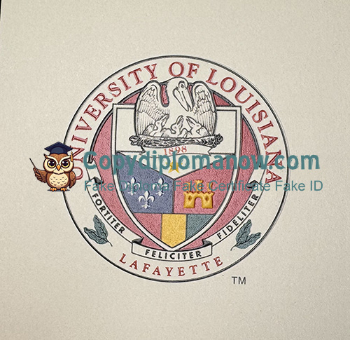 UL Lafayette Diploma seal