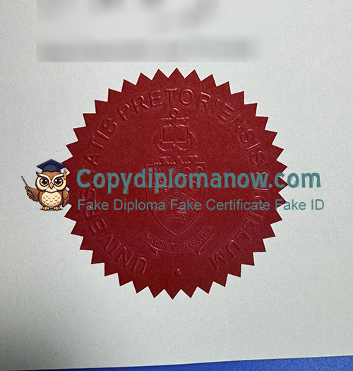 University of Pretoria Diploma seal
