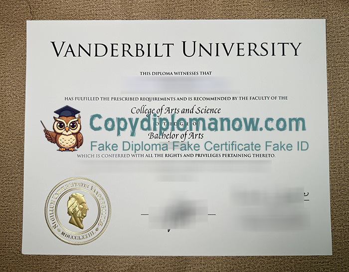 Vanderbilt University Diploma