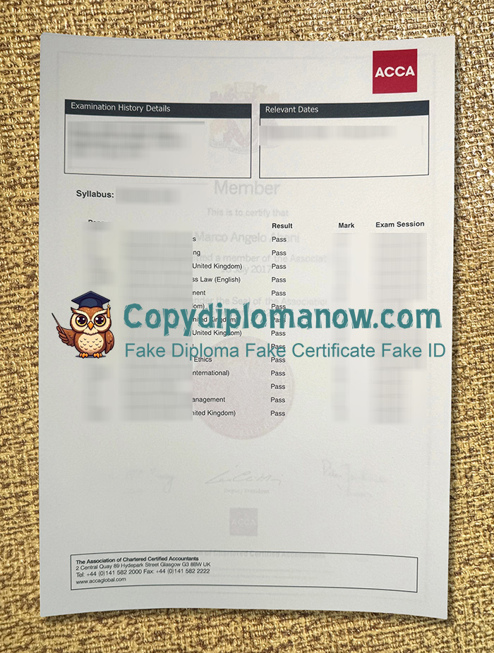 ACCA Transcript