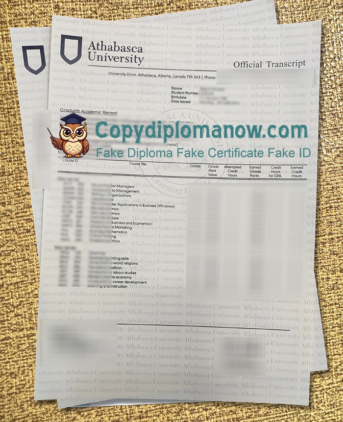 Athabasca University Transcript
