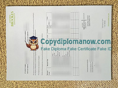 Oxford Brookes University Transcript
