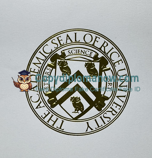 Rice University Diploma seal
