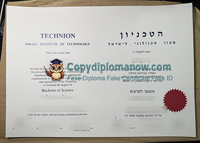 Technion – Israel Institute of Technology Diploma