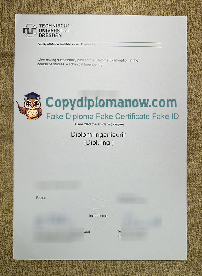 TU Dresden Urkunde