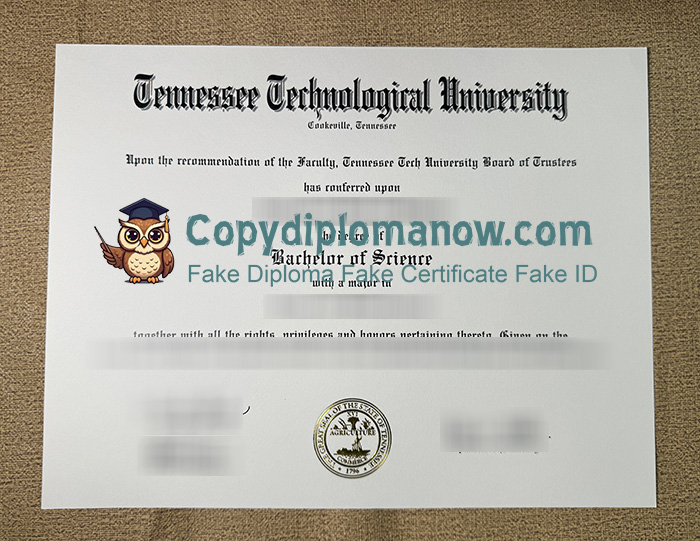 Tennessee Tech Diploma, Tennessee Technological University Diploma