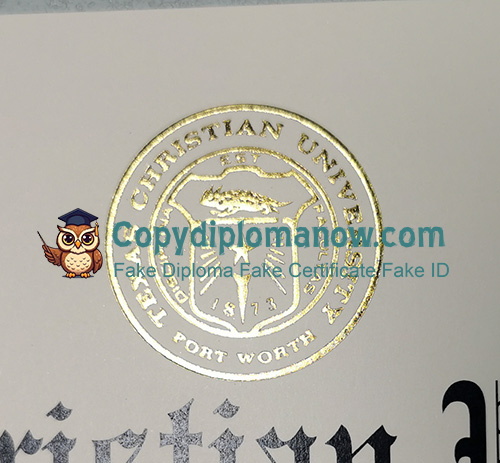 TCU Diploma seal