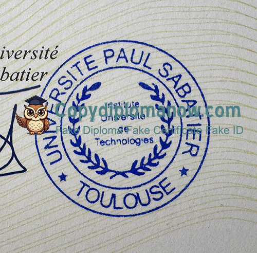 Université Paul Sabatier Diploma seal