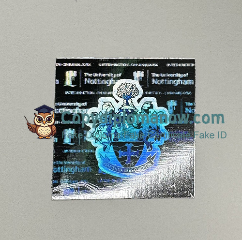Order University of Nottingham Degree Hologram Security