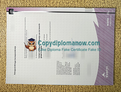 Fontys Hogescholen Getuigschrift