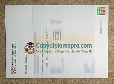Cambridge GCE Certificate