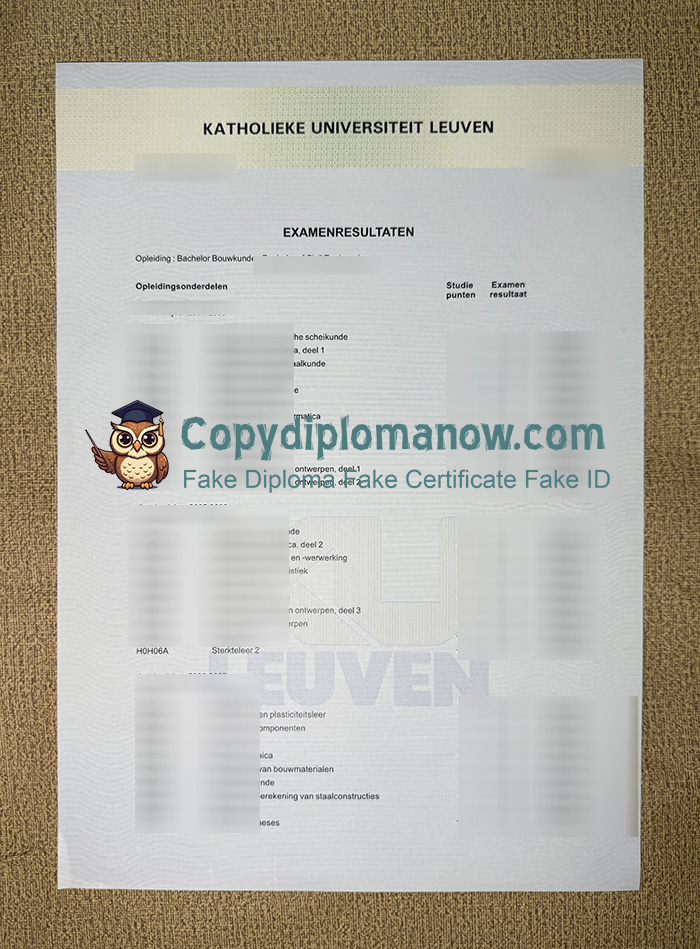 KU Leuven Transcript