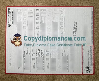 Montclair State University Transcript