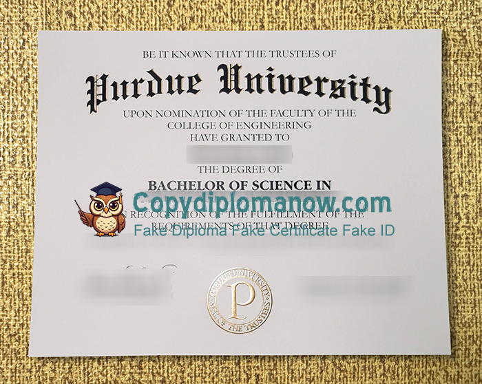 Purdue University Diploma