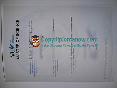 Vrije Universiteit Amsterdam Diploma