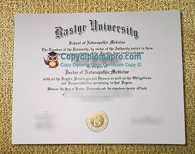 Bastyr University Diploma