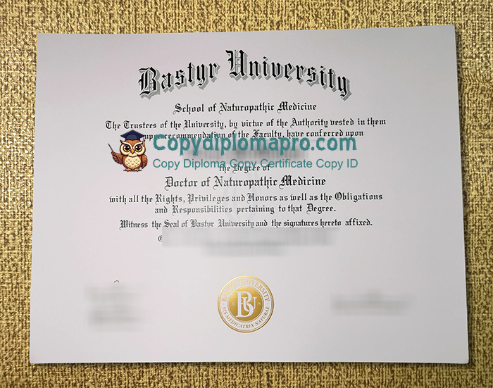 Bastyr University Diploma