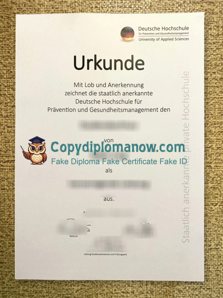 DHfPG Urkunde