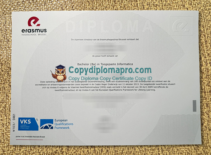 Erasmushogeschool Brussel Diploma