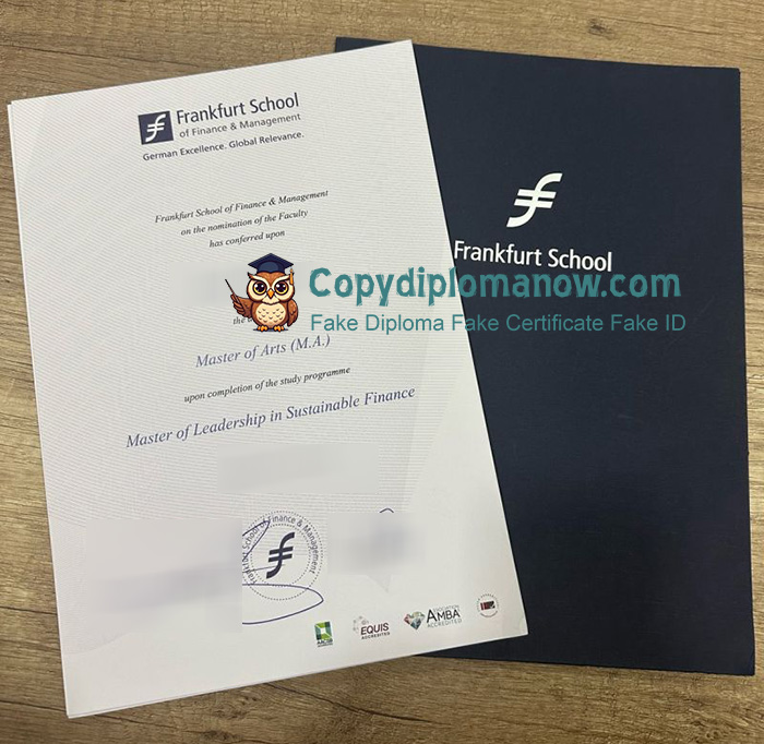 Frankfurt School of Finance & Management Urkunde