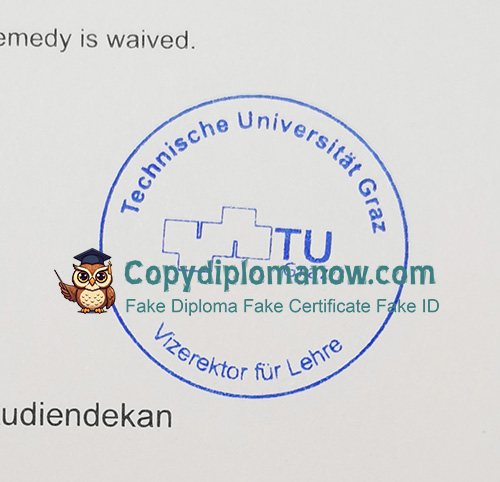 TU Graz Diploma seal