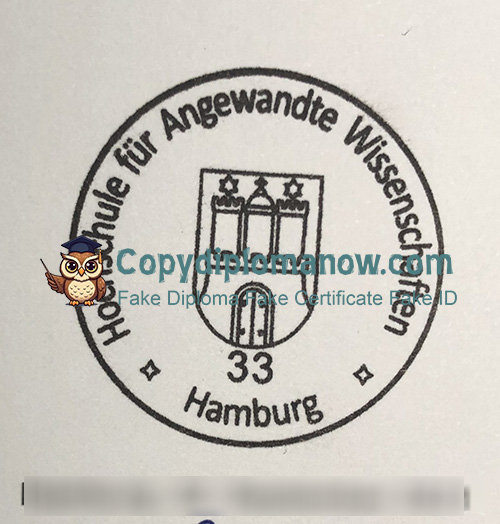 HAW Hamburg Urkunde seal