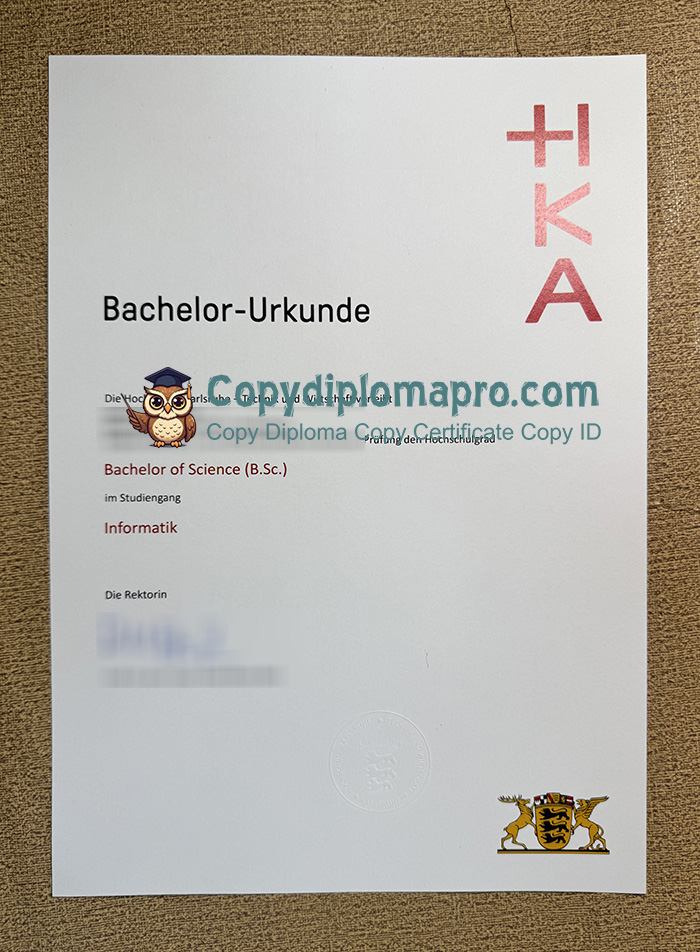 Hochschule Karlsruhe Urkunde