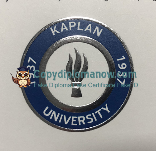 Kaplan University Diploma seal