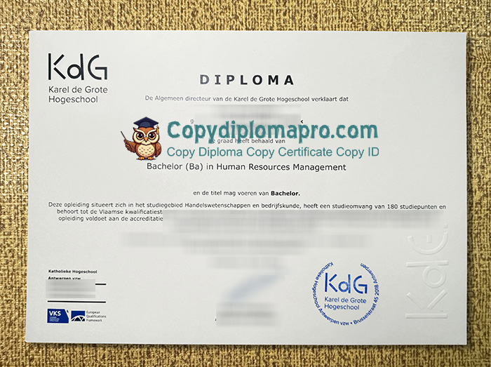 Karel de Grote Hogeschool Diploma