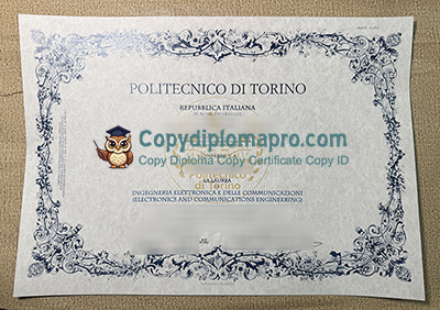 Polytechnic University of Turin Diploma