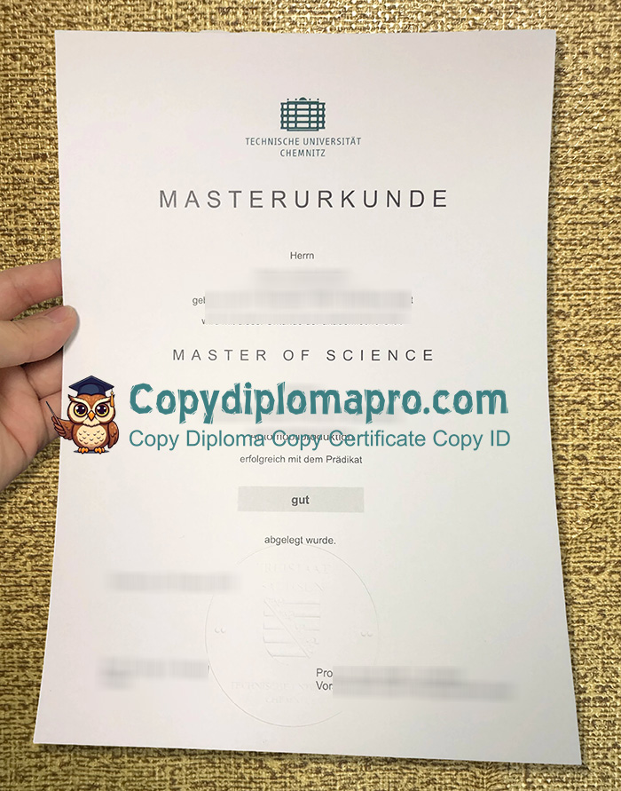 TU Chemnitz Urkunde
