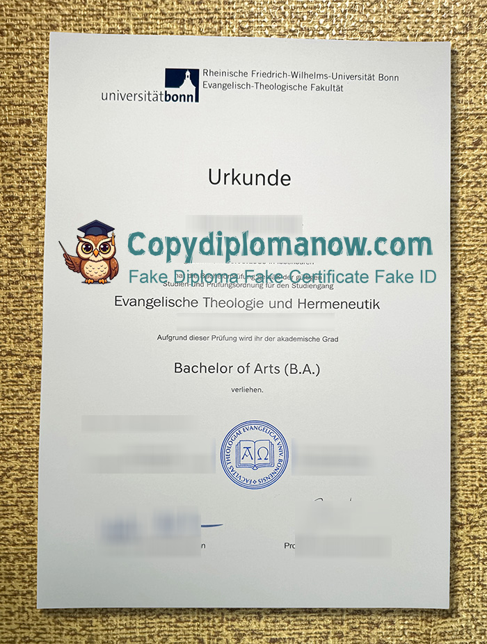 University of Bonn Urkunde