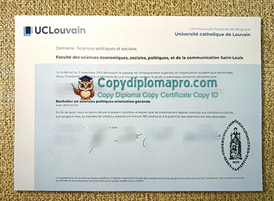 UCLouvain Diploma
