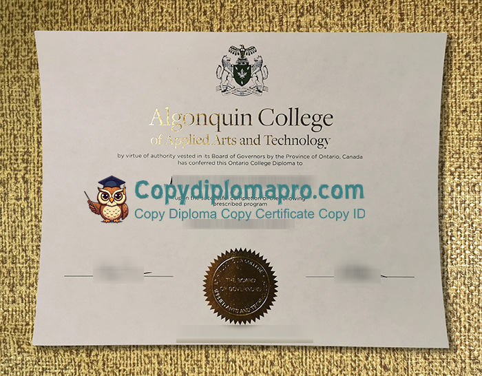 Algonquin College Diploma