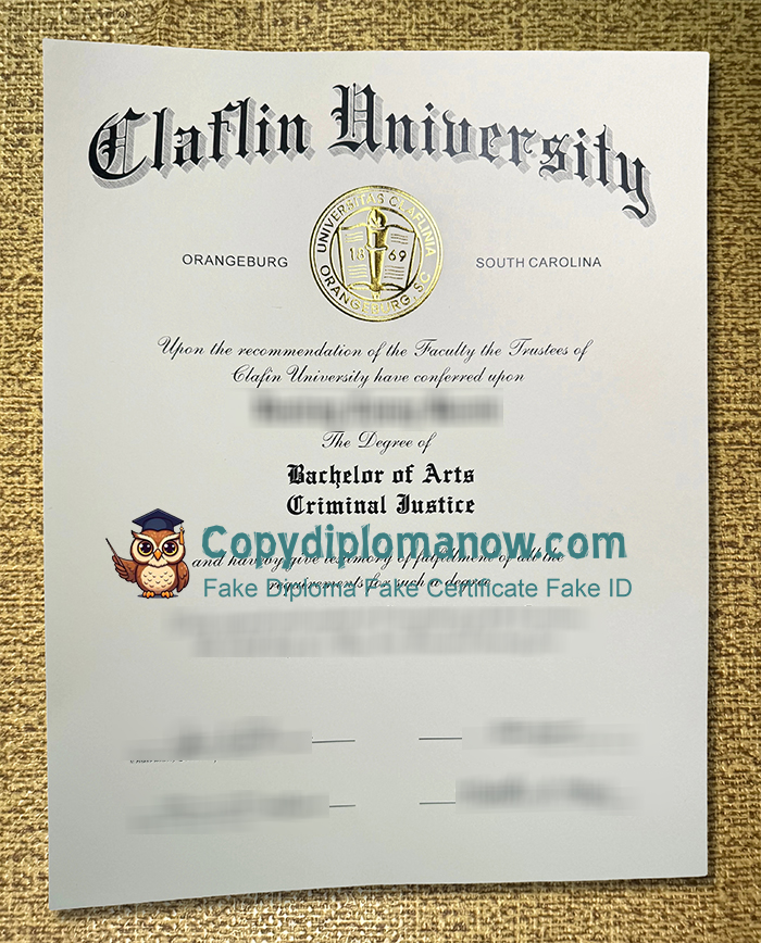 Claflin University Diploma