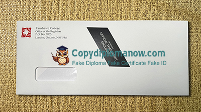 Fanshawe College Transcript Envelope