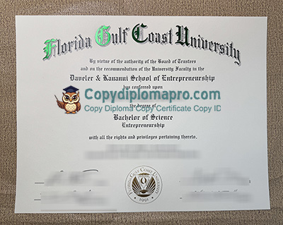 Florida Gulf Coast University Diploma, FGCU Diploma