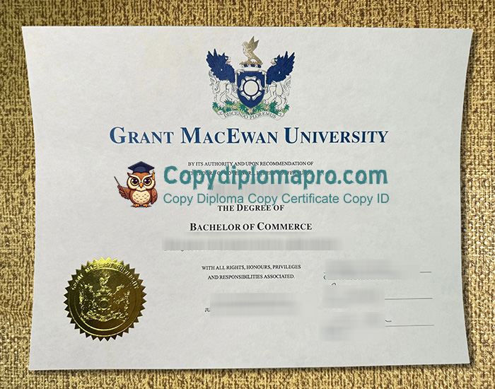 Grant MacEwan University Diploma