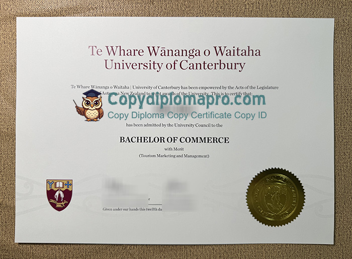 University of Canterbury Diploma