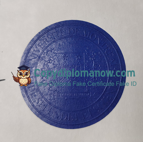 Université de Montréal Diploma seal