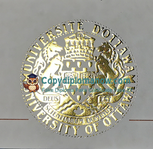 University of Ottawa Diploma seal