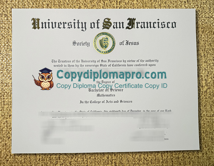 University of San Francisco Diploma
