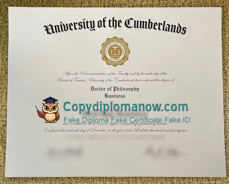 University of the Cumberlands Diploma