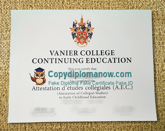 Vanier College Diploma